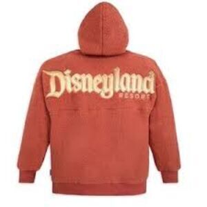 Disneyland Spirit Jersey Rose Gold Sherpa Pullover Hoodie Size S NWT